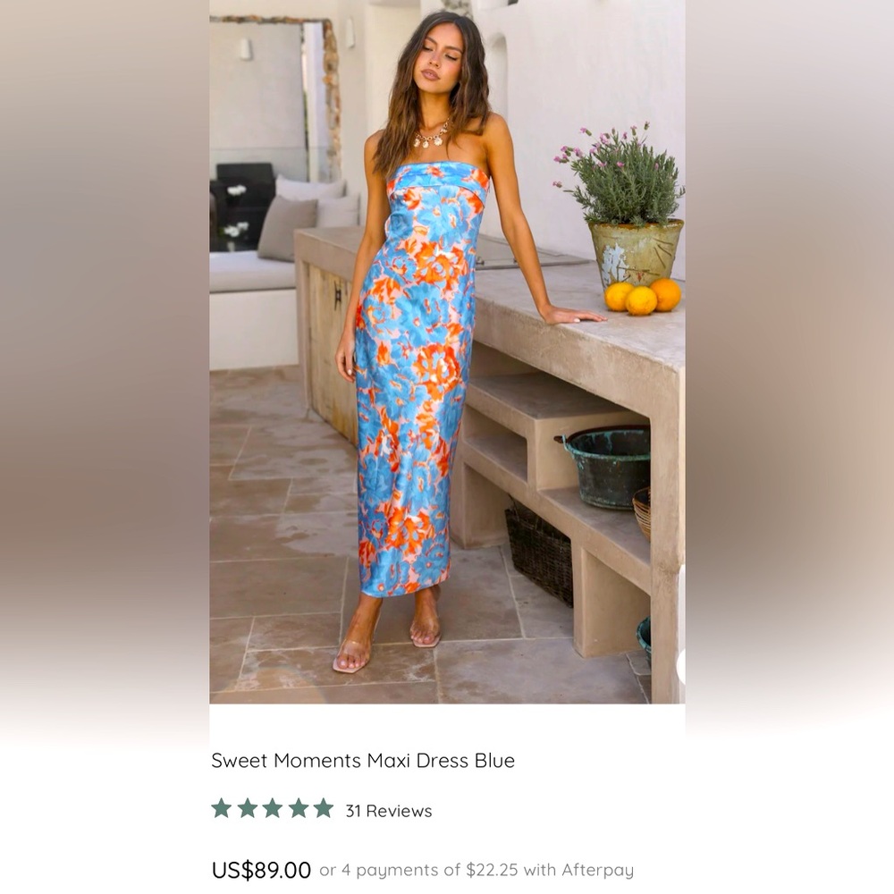 Fortunate One Sweet Moments Maxi Dress size 4